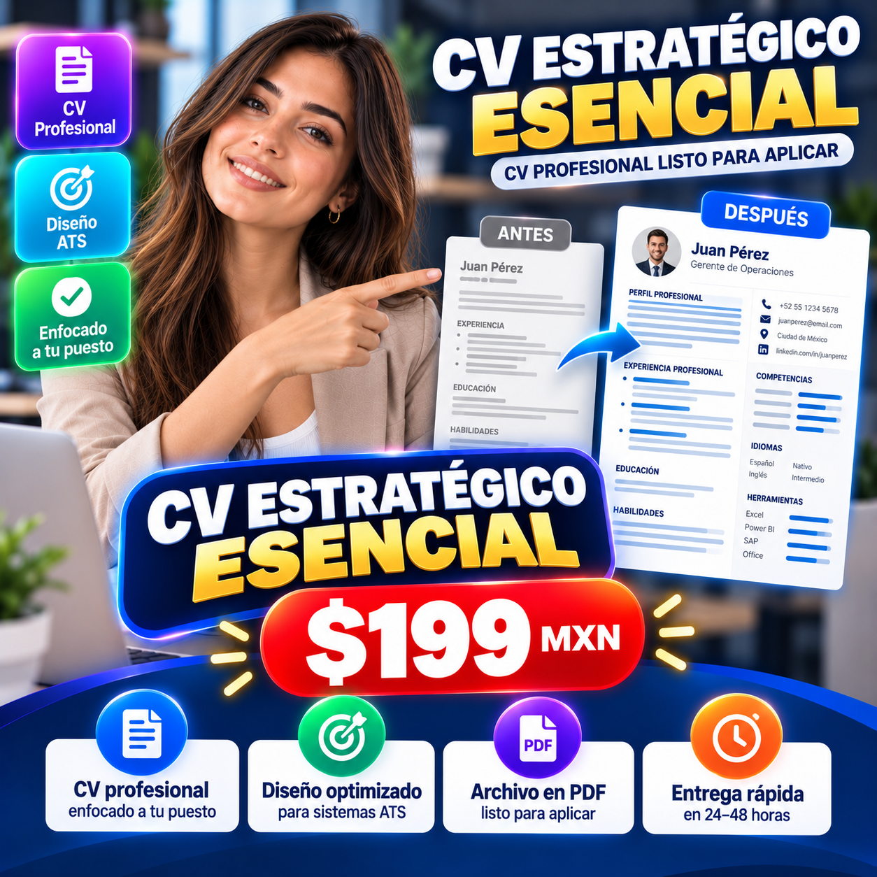 Carátula de CV Esencial