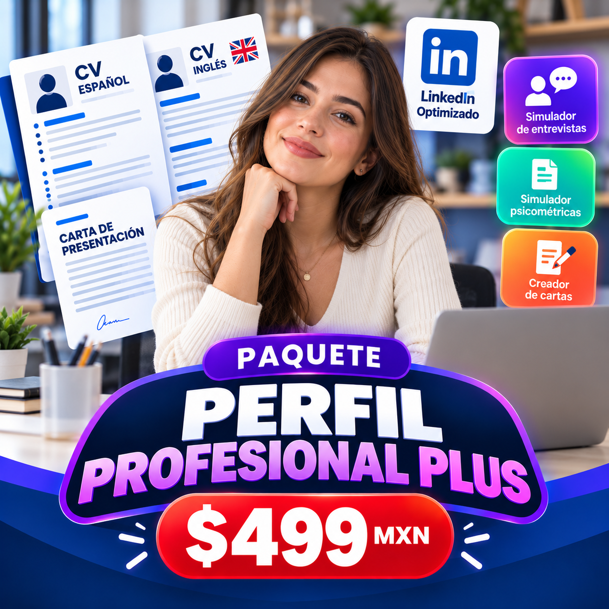 Carátula de Perfil Profesional Plus